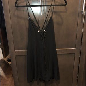 Black mini dress